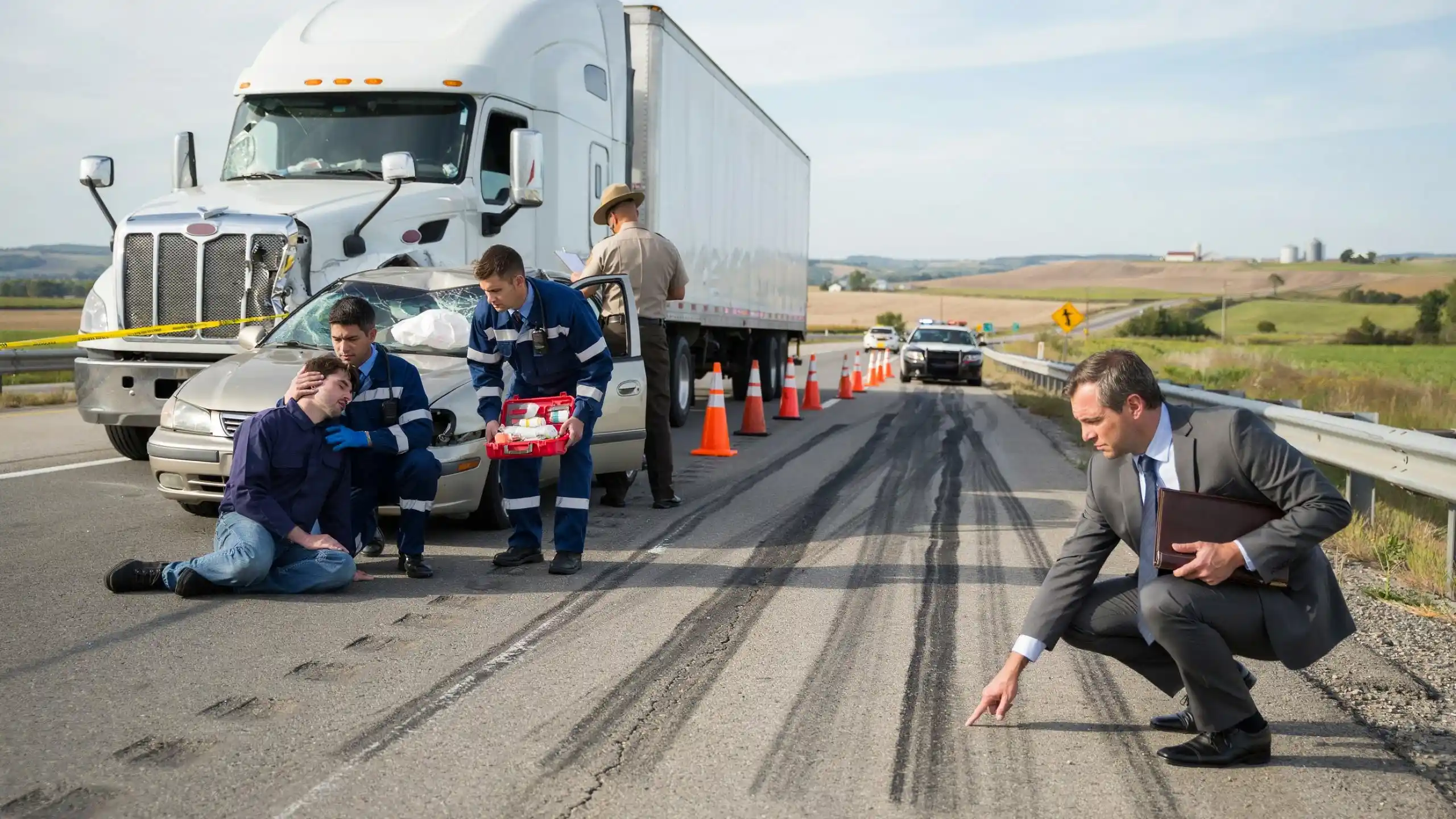 semi-truck collision